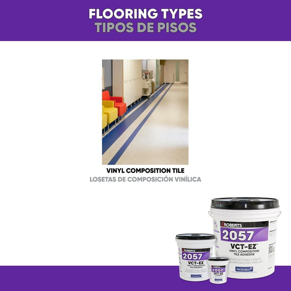 Roberts 1 Gallon Beige Vinyl Composition Tile Adhesive
