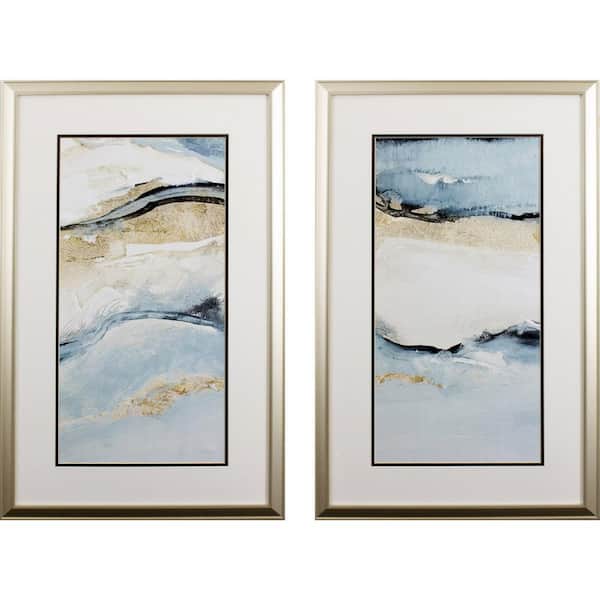HomeRoots Victoria "Sandy Beach Abstract" by Unknown Wooden Wall Art