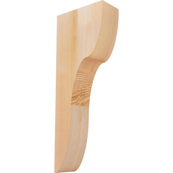 Ekena Millwork 3-1/2 in. x 8 in. x 20 in. Western Red Cedar Carmel Smooth Corbel