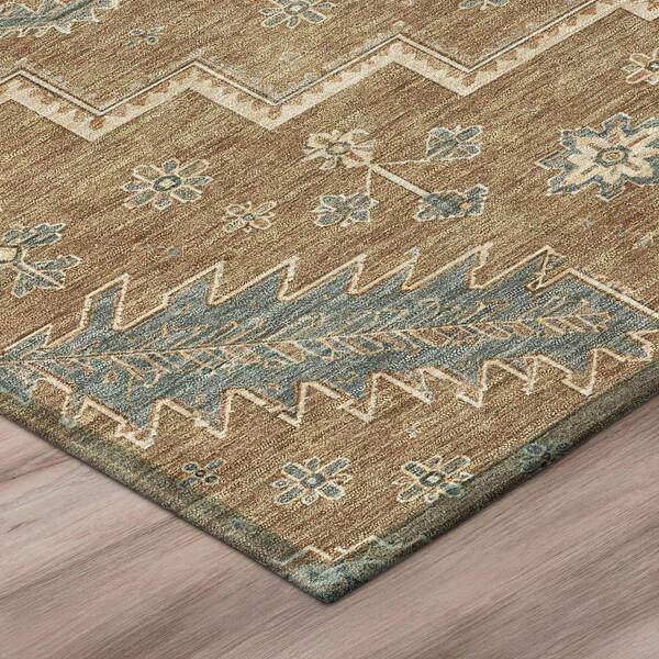 Chantille Machine Washable Indoor/Outdoor Abstract ACN3141 Mocha 2 ft. x 3 ft. Accent Rug