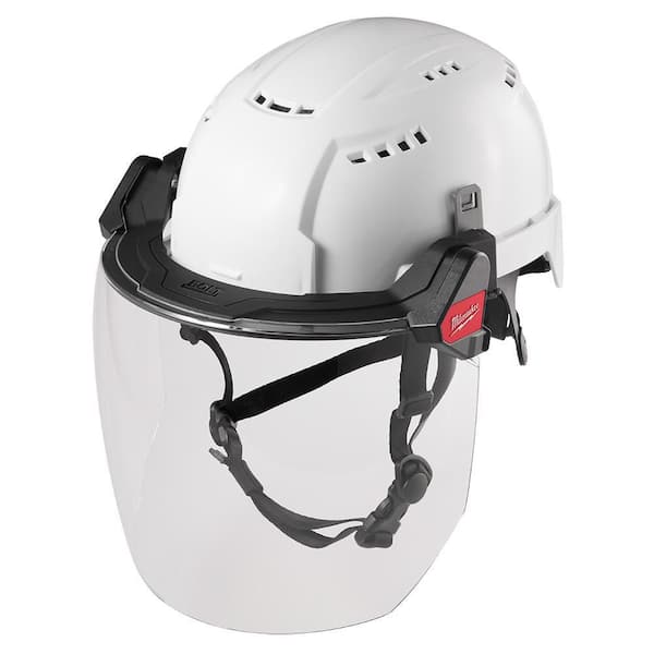 Bolt Clear Full Faceshield with (5) WHT Front Brim Vent w/ Bolt CLS C
