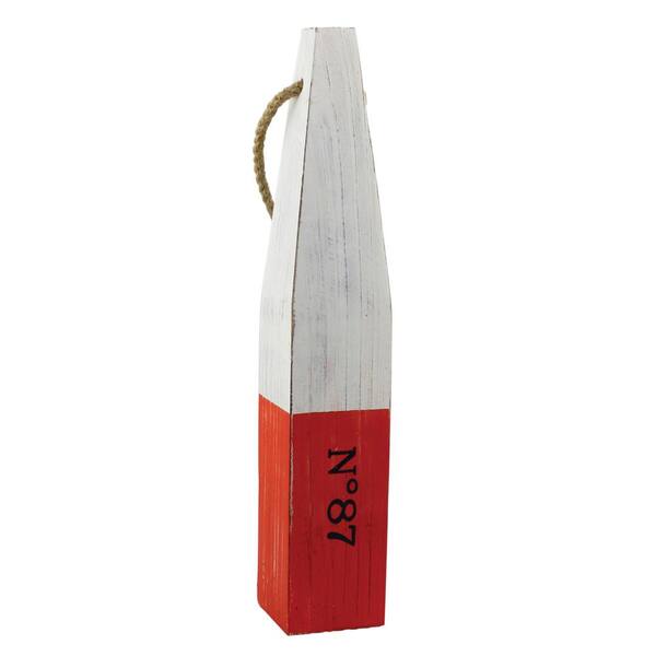 Stonebriar Collection 2.5 in. x 14.5 in. Wooden Fishermen's Buoy