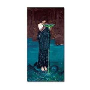 10 in. x 19 in. Circe Invidiosa by Waterhouse Floater Frame Fantasy Wall Art