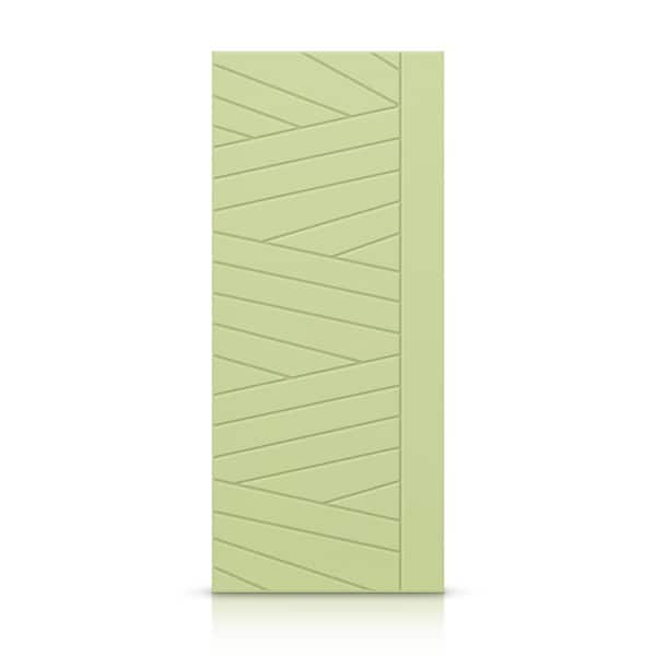 CALHOME 30 in. x 96 in. Hollow Core Sage Green Painted Composite MDF Interior Door Slab