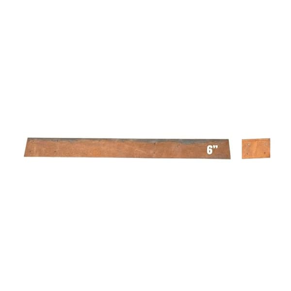 96 in. L x 6 in. H Galvanized Steel Hammer-In Landscape Edging, Metal Garden Border for Lawn & Beds, 1-Pack