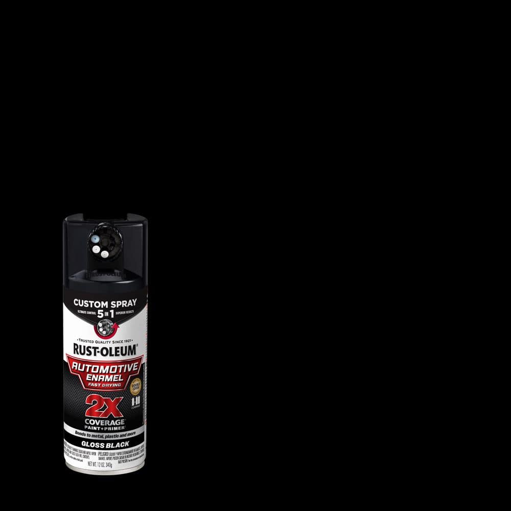 Rust-Oleum Automotive 12 oz. Acrylic Enamel 2x 5-in-1 Gloss Black