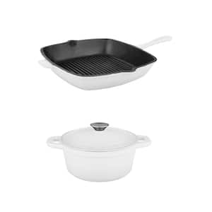 Neo 3-Piece Cast Iron Cookware Set in White