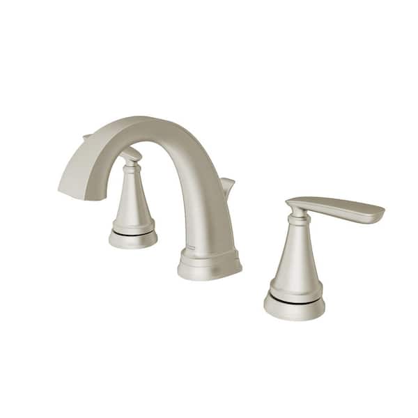 Somerville 8 in. Widespread Bathroom Faucet and Single-Handle 3-Spray Tub and Shower Faucet Set in Brushed Nickel Somerville 8 in. Widespread Bathroom Faucet and Single-Handle 3-Spray Tub and Shower Faucet Set in Brushed Nickel