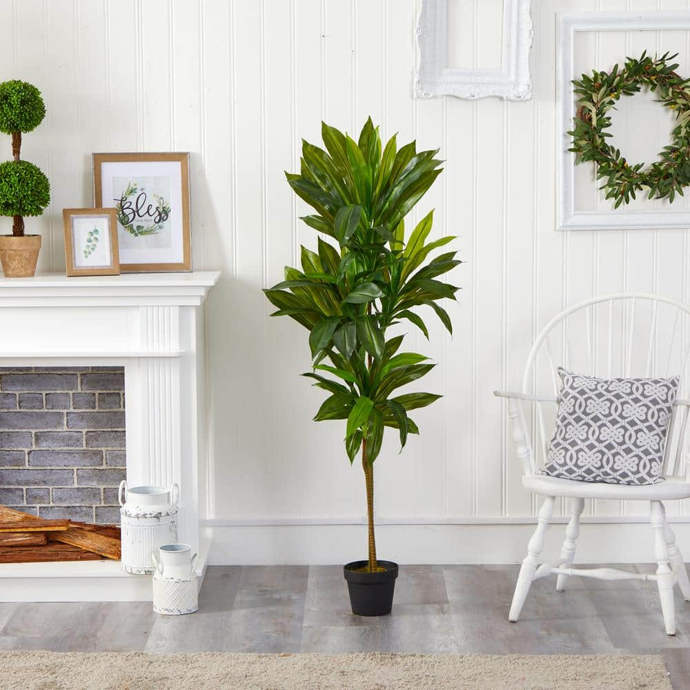 Nearly Natural 56 in. Dracaena Artificial Plant (Real Touch)