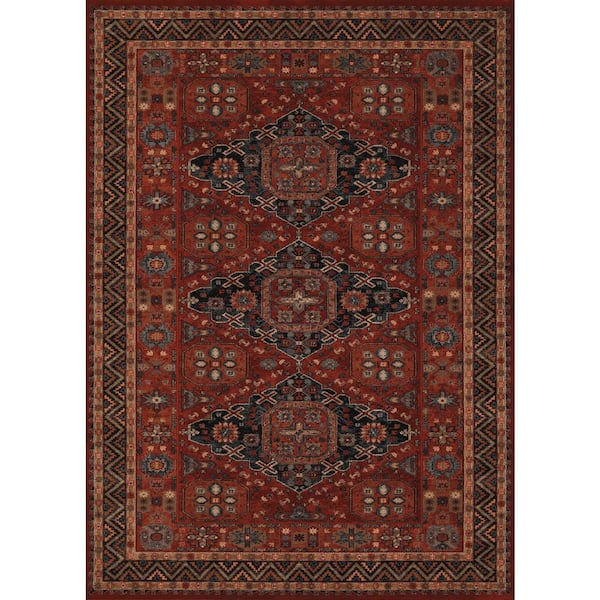 Old World Classics Kashkai Burgundy 8 ft. x 11 ft. Area Rug
