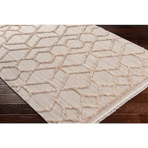 Zaragoza Beige Modern 3 ft. x 7 ft. Indoor Area Rug