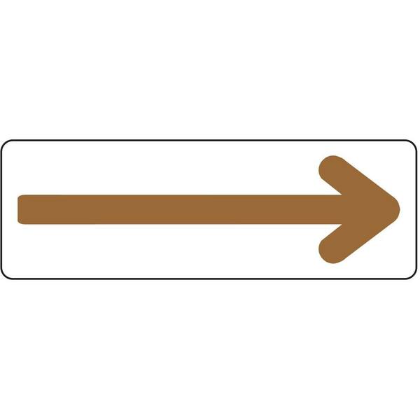 HY-KO 3 in. x 9 in. Plastic Arrow Sign