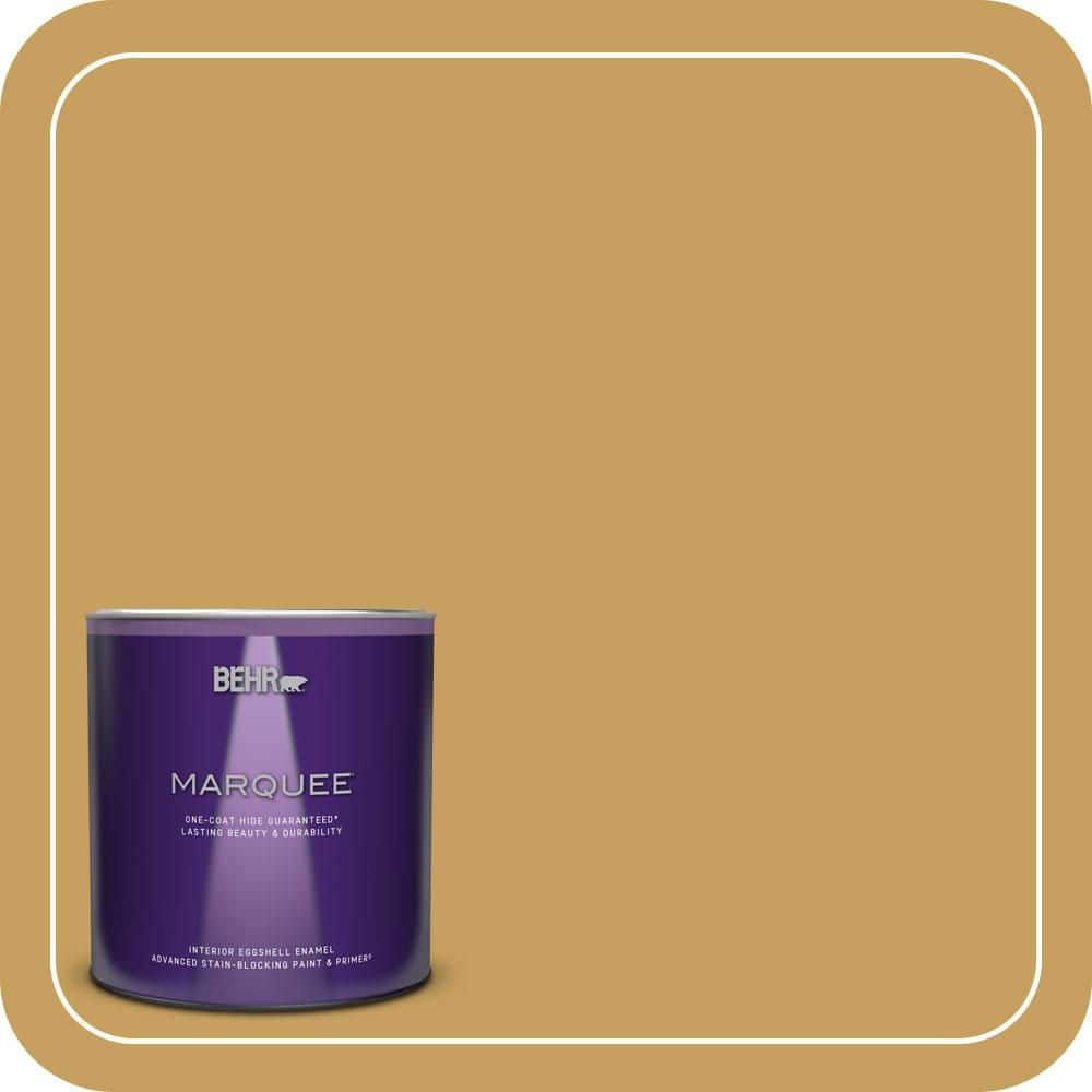 BEHR MARQUEE 1 qt. #M300-5 Ginger Jar Eggshell Enamel Interior Paint ...