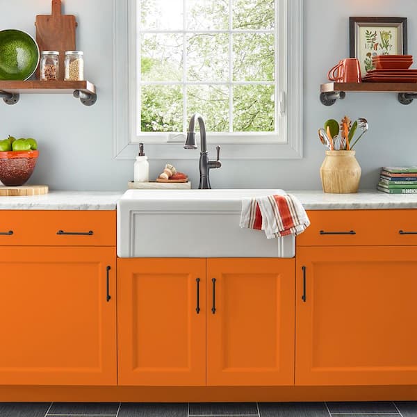 The Home Depot 5 gal. Orange Paint Bucket Lid 5GLD ORANGE LID for