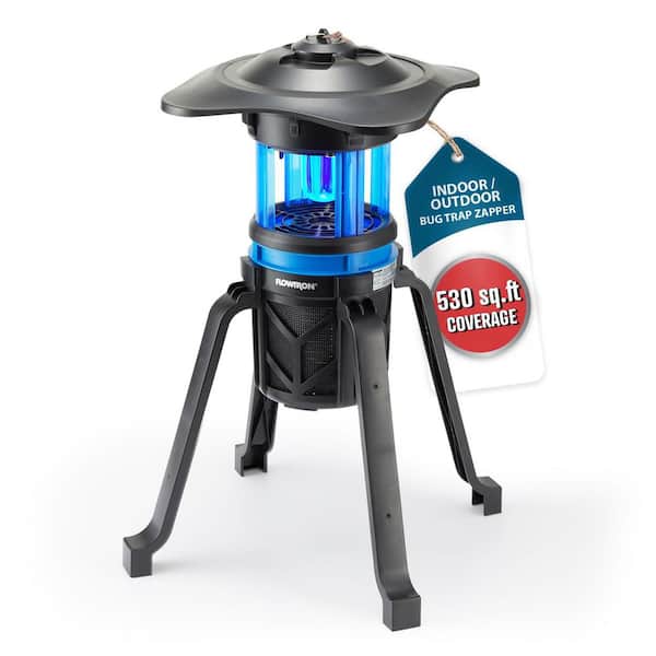 Indoor Outdoor Bug Trap Zapper - Electric Insect Killer with UV Light & Fan, 530 Sq Ft