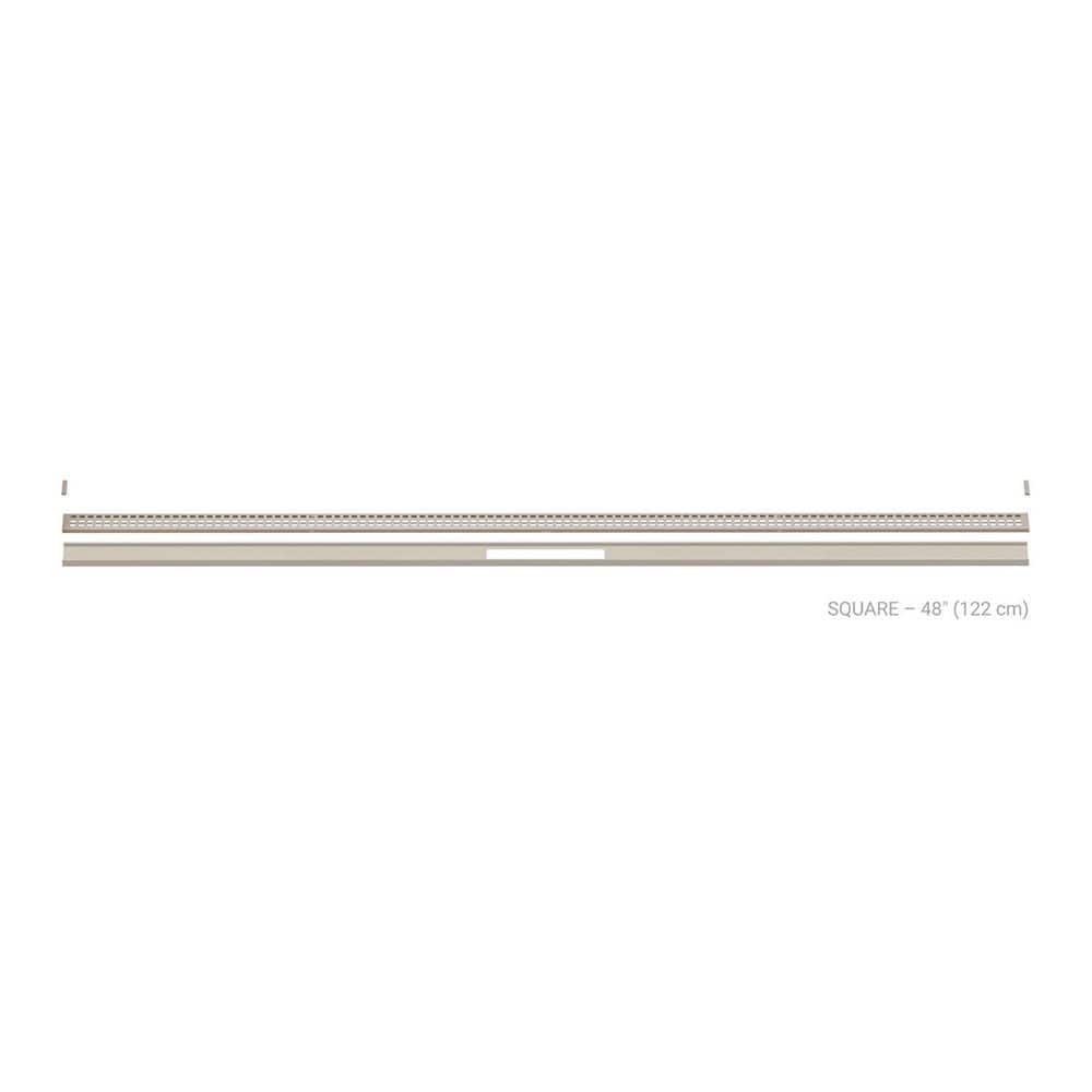 Kerdi-Line-Vario Cream 48 in. Square Grate and Channel Floor Installation Kit for Accessory price history on PriceWatchPro
