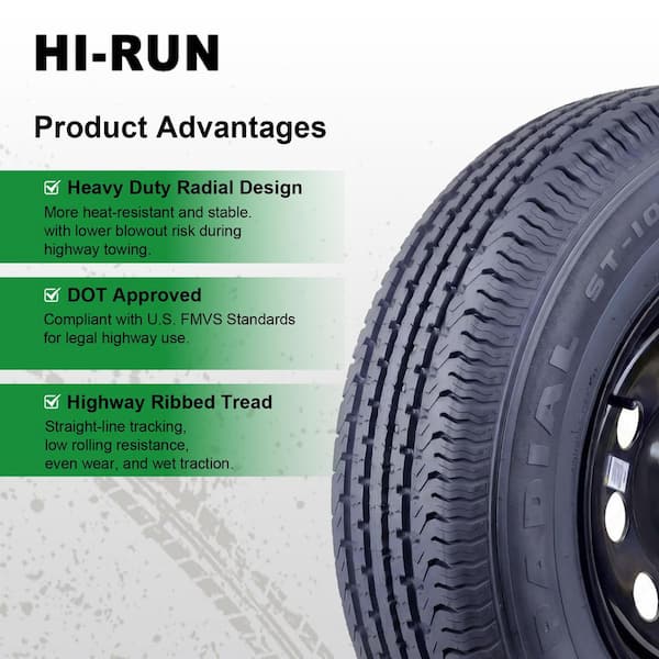 ROCKMAN Trailer Tire Wheel Assembly ST175/80R13 6-Ply C 91M 5 Lug On 4 5 Pcd White Spoke Rim Set 2 E574fa3f 92b6 41c0 A7e1 408e6e2e5d0a.fe56e82a2b12bc46671c99c38146459d