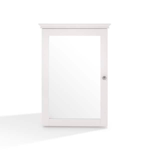 Lydia 19.25 in. W x 28 in. H x 5.25 in. D Surface Mount Medicine Cabinet in White