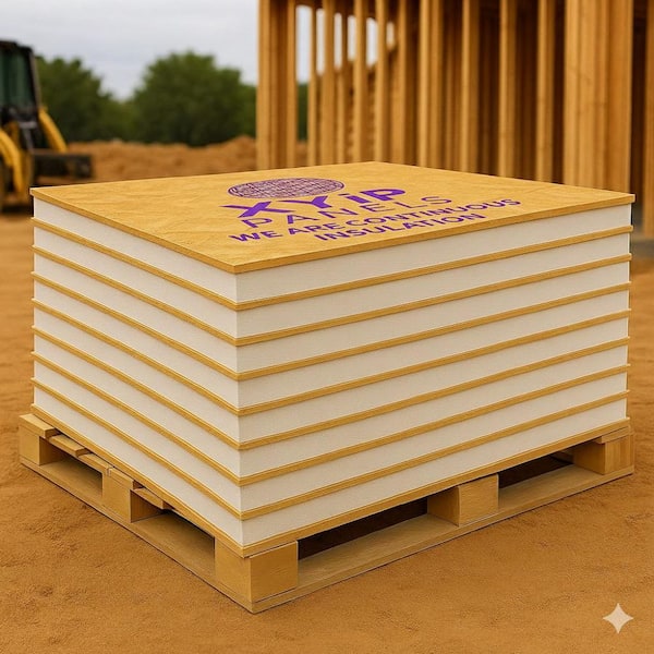 XYiP Panels R-9.35 Structural Insulated Sheathing Panel, 4 ft. x 8