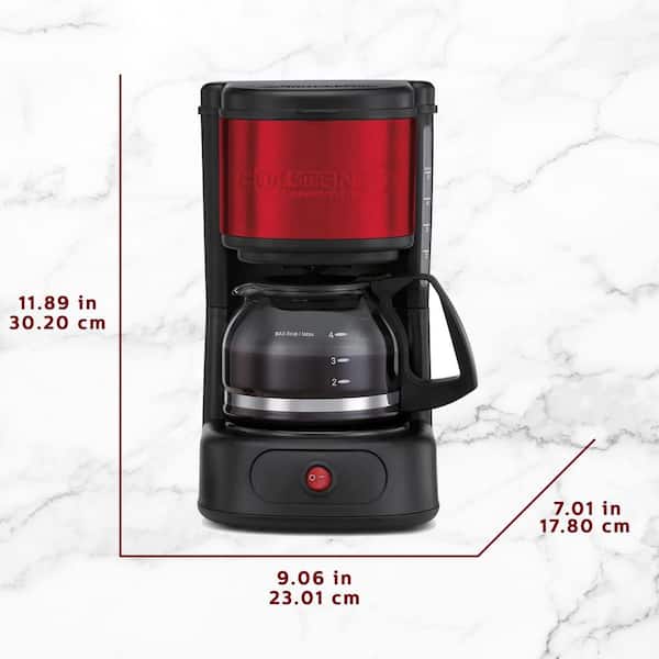 Holstein Housewares - 5 Cup Drip Coffee Maker - Convenient and User  Friendly with Permanent Filter, Borosilicate Glass Carafe, Water Level  Indicator
