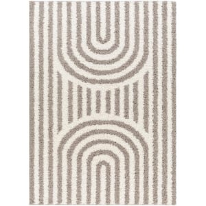 Birmingham Gray/Cream 5 ft. x 7 ft. Geometric Indoor Area Rug