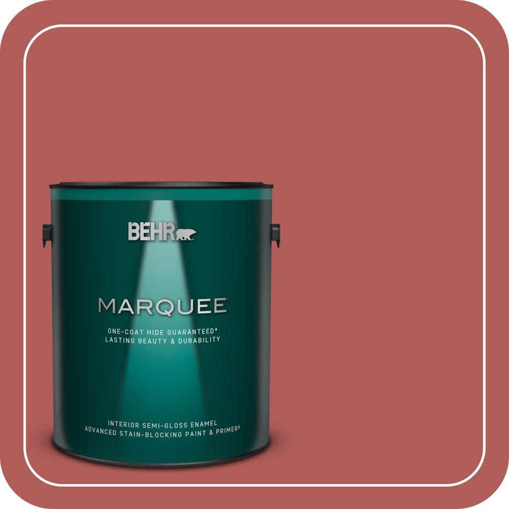 1 gal. #160D-6 Pottery Red Semi-Gloss Enamel Interior Paint & Primer price history on PriceWatchPro
