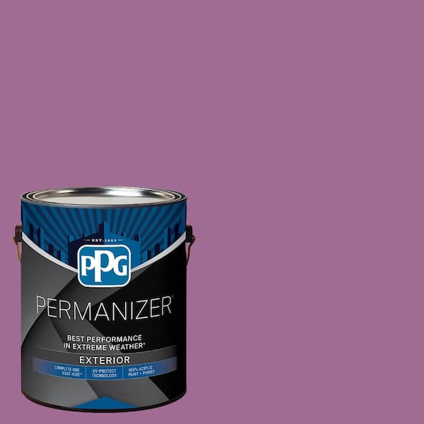 PERMANIZER 1 gal. PPG1180-6 Flowering Raspberry Semi-Gloss Exterior Paint