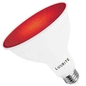 45-Watt Equivalent PAR38 LED Light Bulbs Flood Red Light Bulb 8-Watt Damp Rated UL Listed E26 Indoor Outdoor (1-Pack)