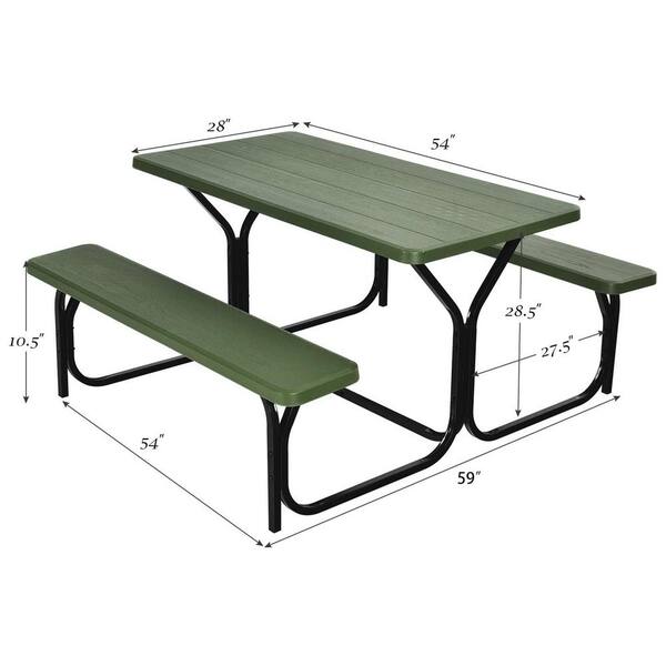 all weather picnic bench