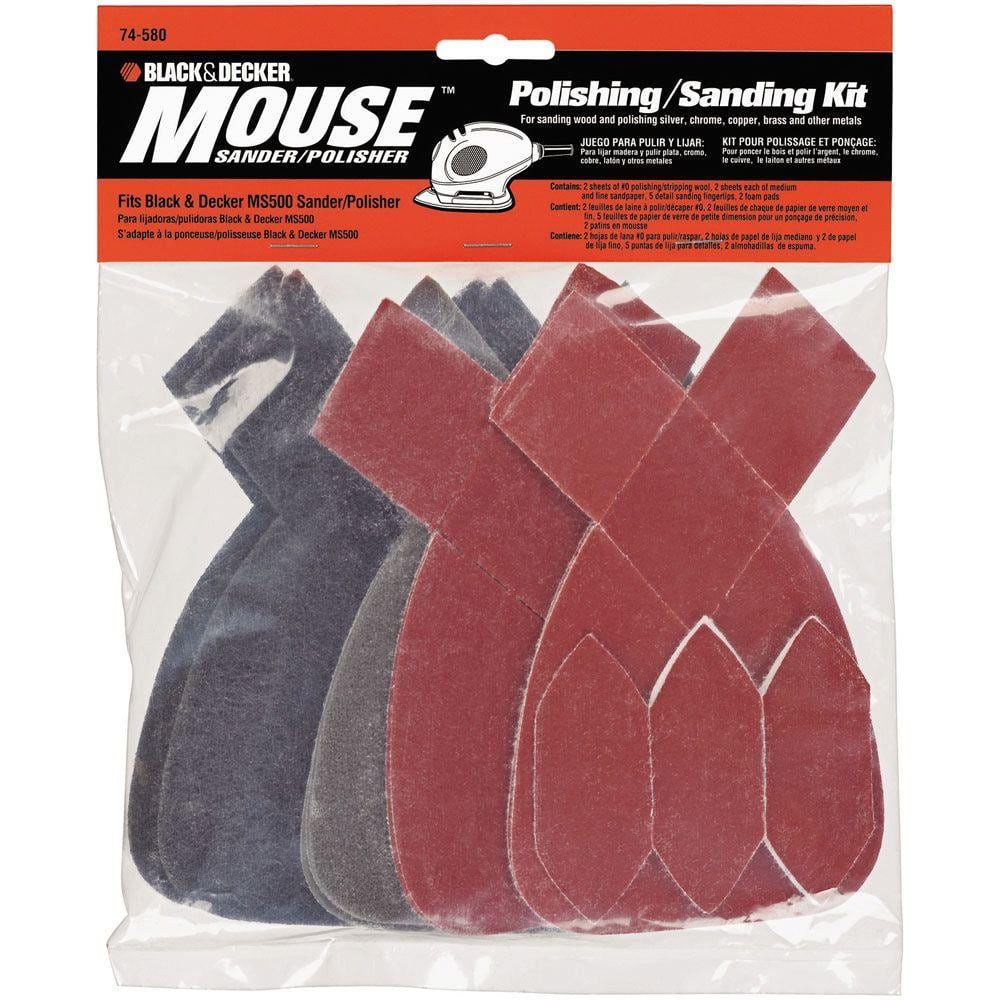 50 Mouse Sanding Sheets to Fit For Black and Decker Detail Palm Sander 40 Grit 