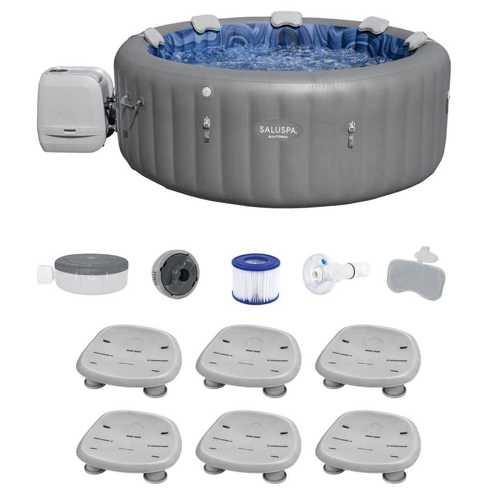 Intex Island Pool Vinyl Lake Raft Lounger with Inflatable 72