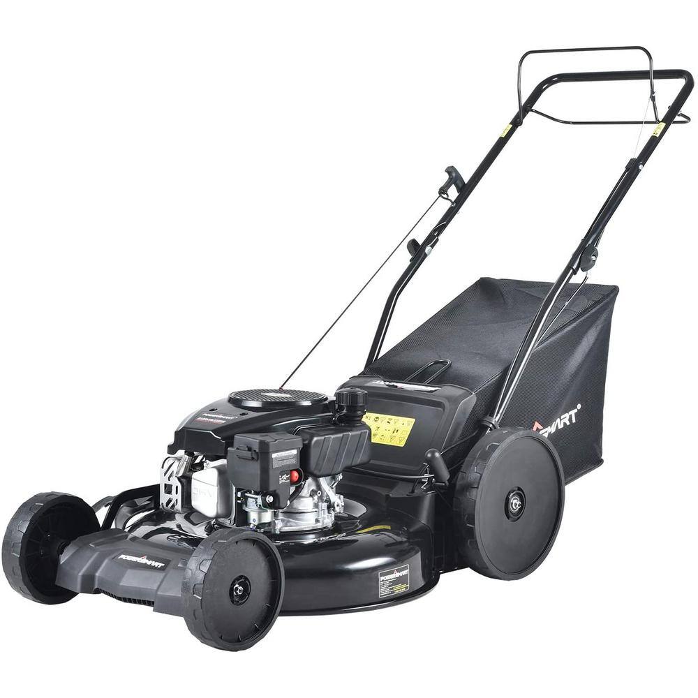 PowerSmart 22 in. 3-in-1 170 cc Gas Self Propelled Walk Behind Lawn ...