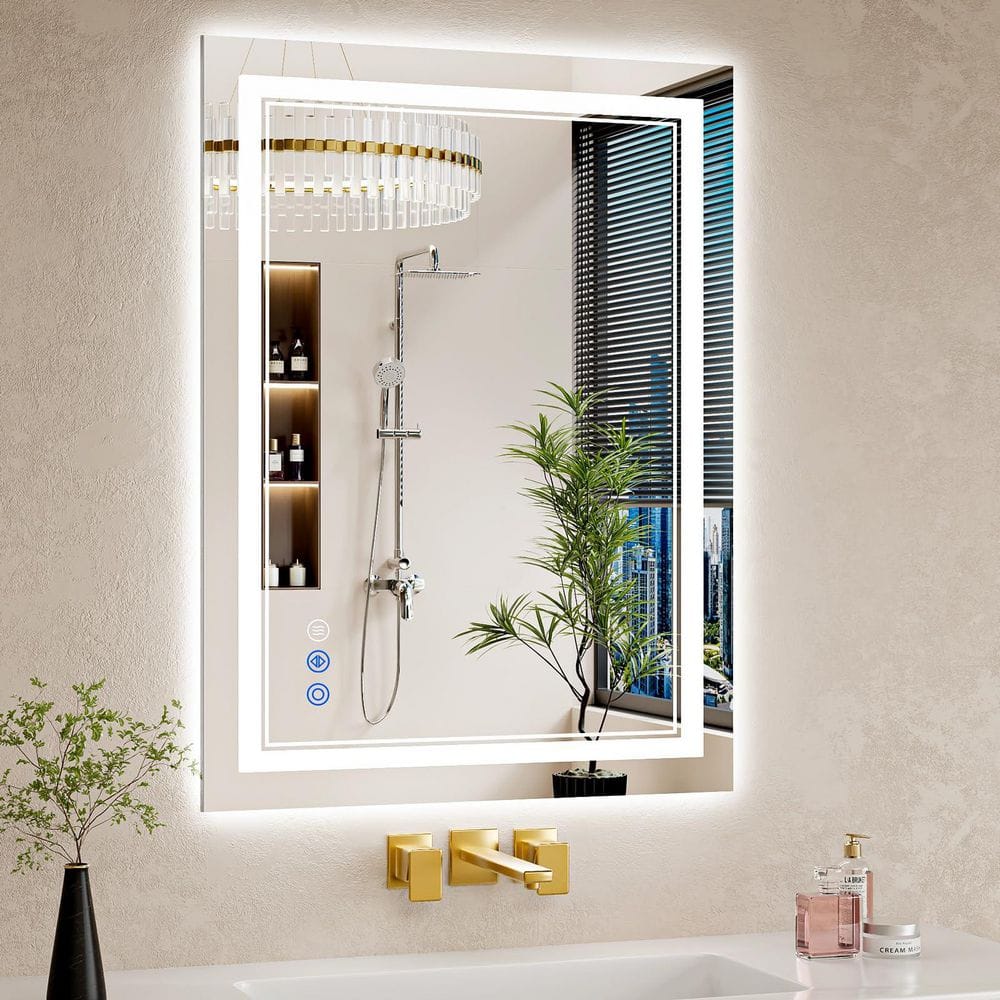 1-Piece Bathroom Accessory Set in White, 22 in. x 30 in. LED Bathroom Mirror with Lights, Led Vanity Mirror for Wall price history on PriceWatchPro