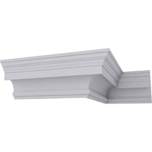 SAMPLE - 6-5/8 in. x 12 in. x 8-1/4 in. Polyurethane Foster Traditional Crown Moulding