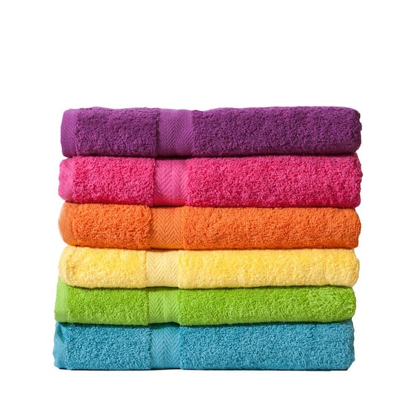 Ayela Super Soft 6 Piece 100% Cotton Towel Set Latitude Run Color: Raspberry Radiance