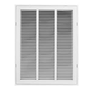 12 in. x 24 in. White Return Air Filter Grille
