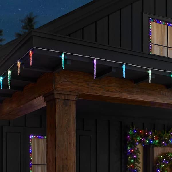 24 Multi-Colored Motion LED Icicle Lights