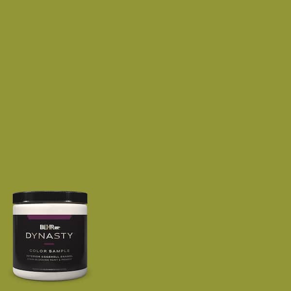 BEHR DYNASTY 8 oz. #S-H-410 Appletini Eggshell Enamel Interior Stain-Blocking Paint and Primer Sample