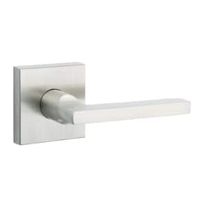 Passage Left Hand Square Lever Contemporary Square Rose with 6AL LatchDual Strike Satin Nickel Finish