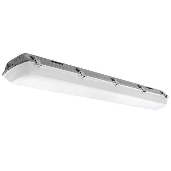 4 ft. Vapor Tight White Integrated LED Shop Light 3600LM 34W 120-277V Bright White 4000K Garage Light Outdoor Stairs