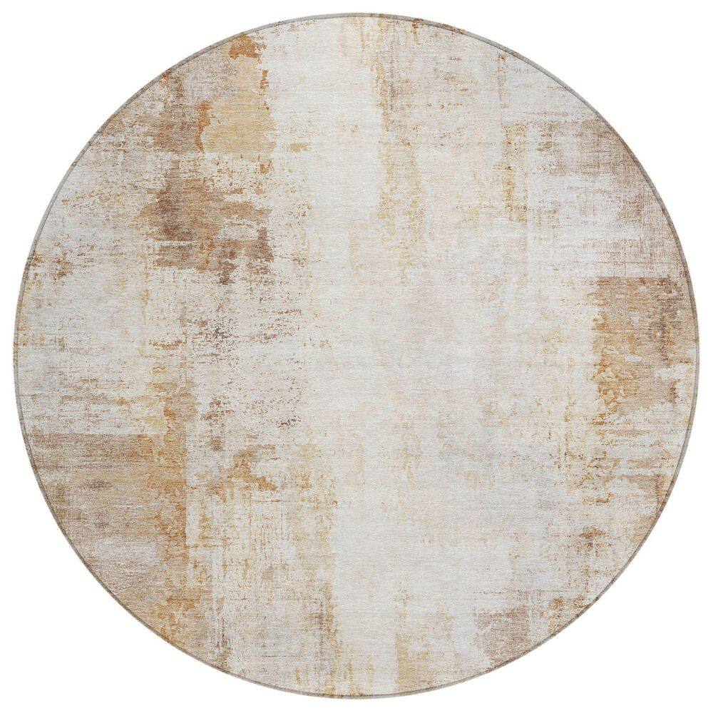 Chantille Machine Washable Indoor/Outdoor Abstract ACN2171 Copper 8 ft. x 8 ft. Area Rug price history on PriceWatchPro