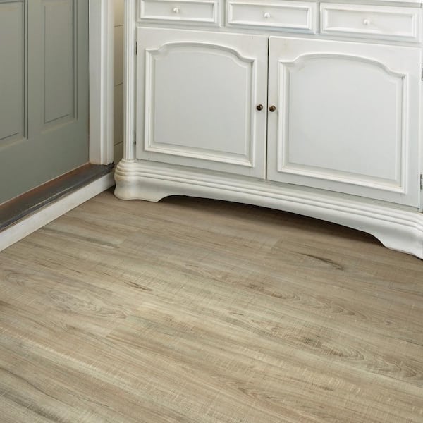 Highland Stucco 20 MIL X 7 in. W X 48 in. L Waterproof Click Lock Vinyl Plank Flooring (27.73 sq. ft./ case )