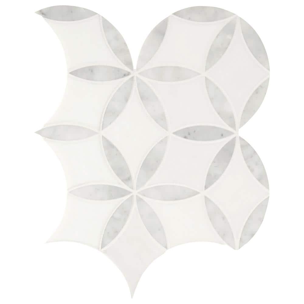 MSI Take Home Tile Sample - La Fleur 6 in. x 6 in. x 8mm Polished ...