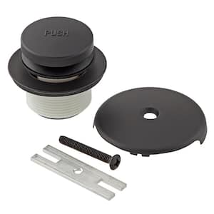 Matte Black Toe Touch Drain Kit