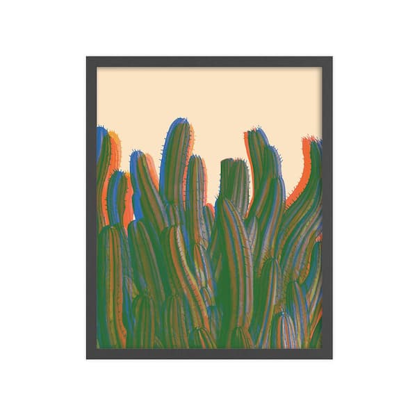 Unbranded Desert Cactus Framed Nature Art Print 22 in. x 18 in.