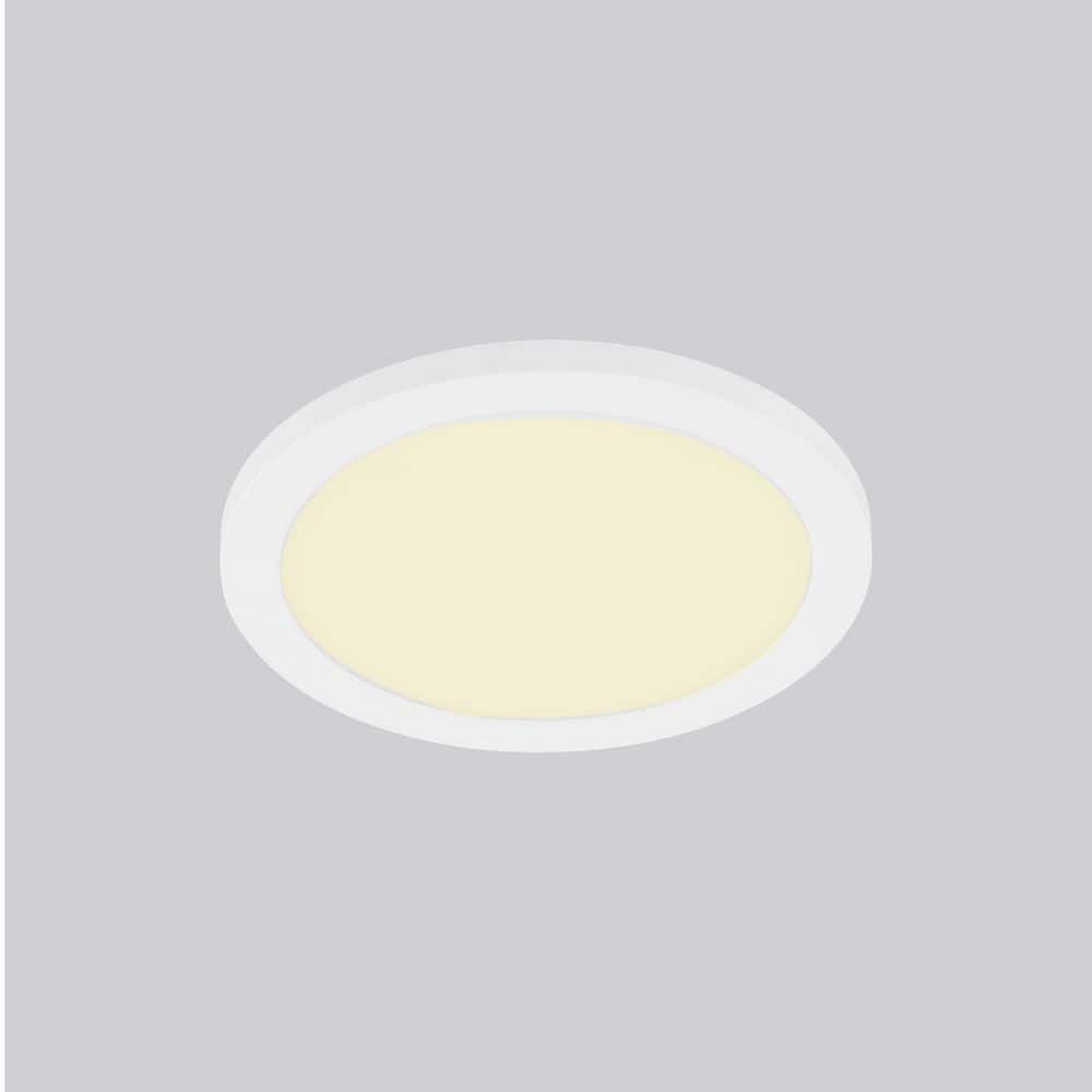 Eglo Trago 9" Contemporary Brushed Nickel LED Flush Mount Light