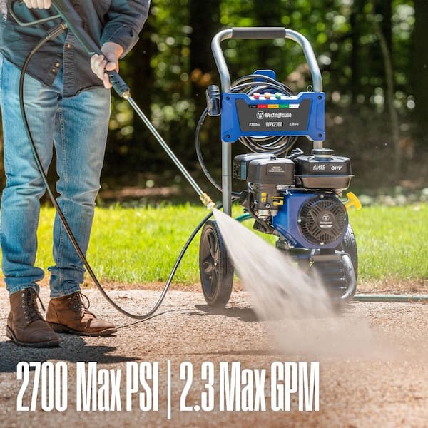 Westinghouse WPX 2700 PSI 2.3 GPM Gas Powered Axial Cam Pump Pressure Washer with Quick Connect Tips Westinghouse WPX 2700 PSI 2.3 GPM Gas Powered Axial Cam Pump Pressure Washer with Quick Connect Tips