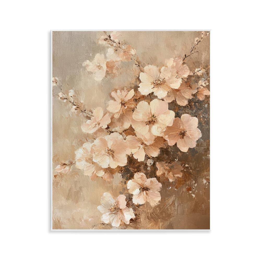 Blooming Cherry Blossoms by Petal Prints Design Unframed Nature Graphic Art Print 14 in. x 11 in.