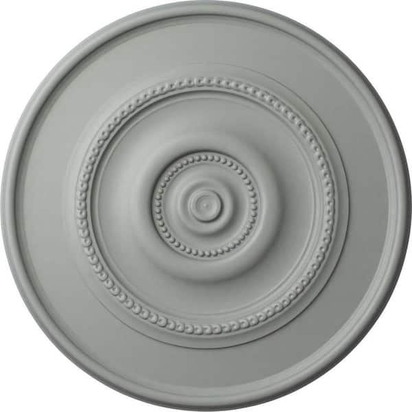 Ekena Millwork 30" x 2-1/4" Dylar Urethane Ceiling Medallion (Fits Canopies up to 6-1/4"), Primed White