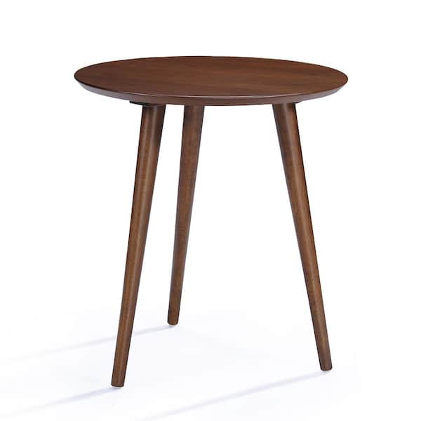 Noble House Evie Natural Walnut End Table 12780 - The Home Depot